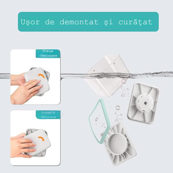 Usor de demontat si curatat