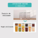 Imagine comparativă cu recipiente goale stivuite vertical „înainte de utilizare” și recipiente umplute cu alimente „după utilizare”, cu mesajul: Optimizare maximă a spațiului.