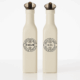 Set 2 sticle din ceramică pentru ulei și oțet, design retro, cu dop turnare anti-picurare