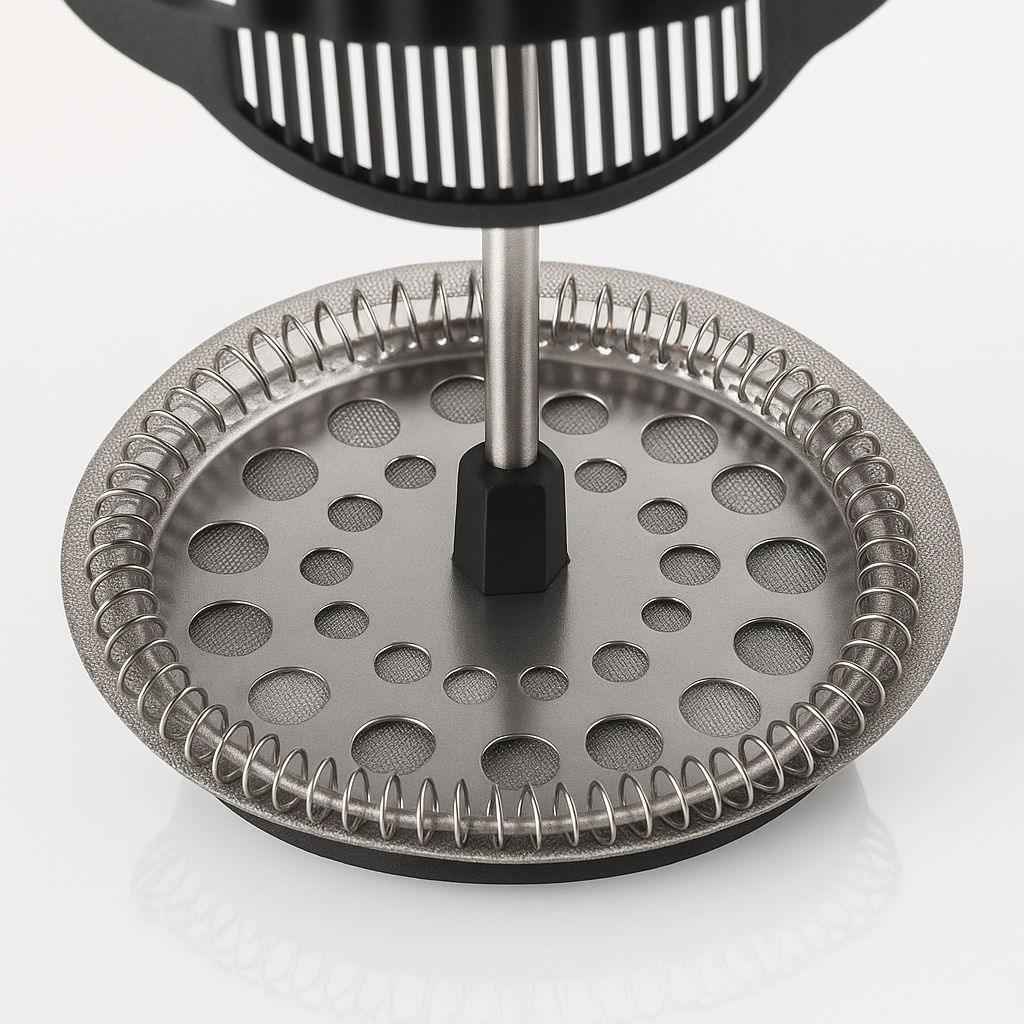 sită din inox cu arc de etanșare pentru infuzor cafea și ceai