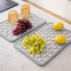 Pad pliabil multifuncțional pentru uscare vase și alimente Pad pliabil pentru uscare vase, utilizat pentru fructe și pahare pe blatul de bucătărie