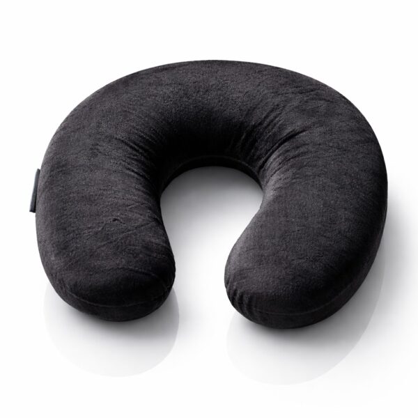 Pernă cervicală ergonomică neagră pentru susținerea gâtului
